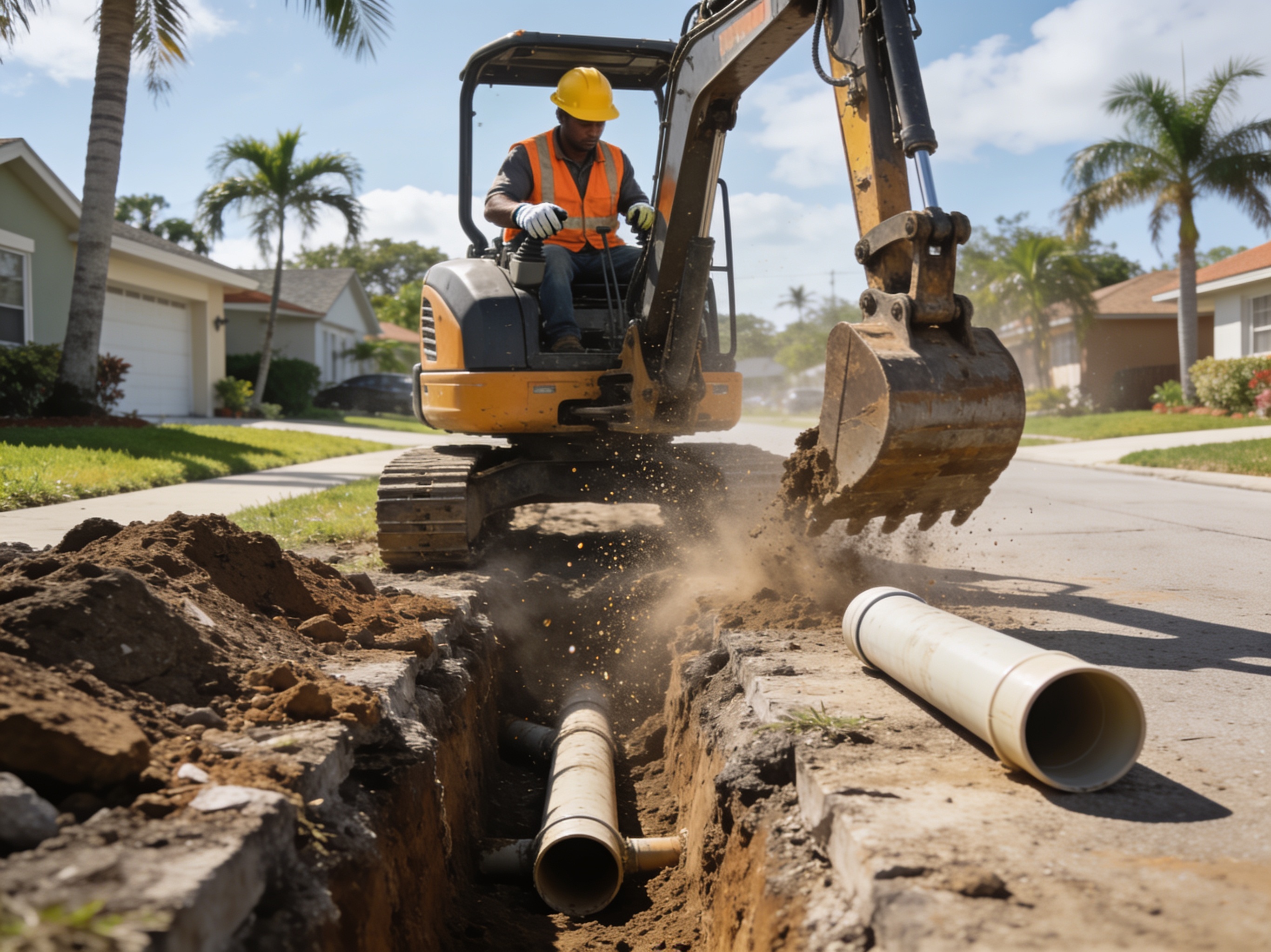 Sewer Line Replacement in Coconut Creek, FL
